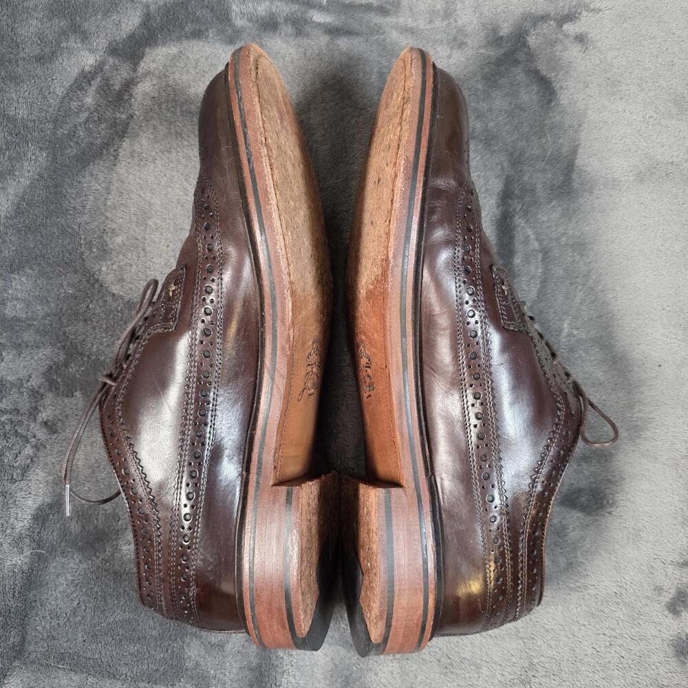 J Crew Ludlow Wing Tip Dress Shoes Brown Mens 7.5 D 09494 - Picture 10 of 12
